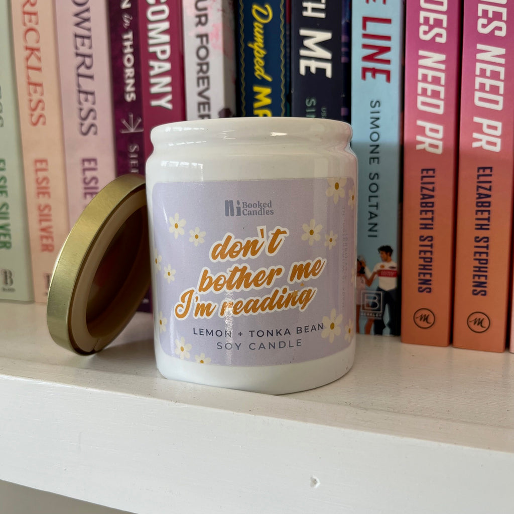 Don't Bother Me, I'm Reading Candle