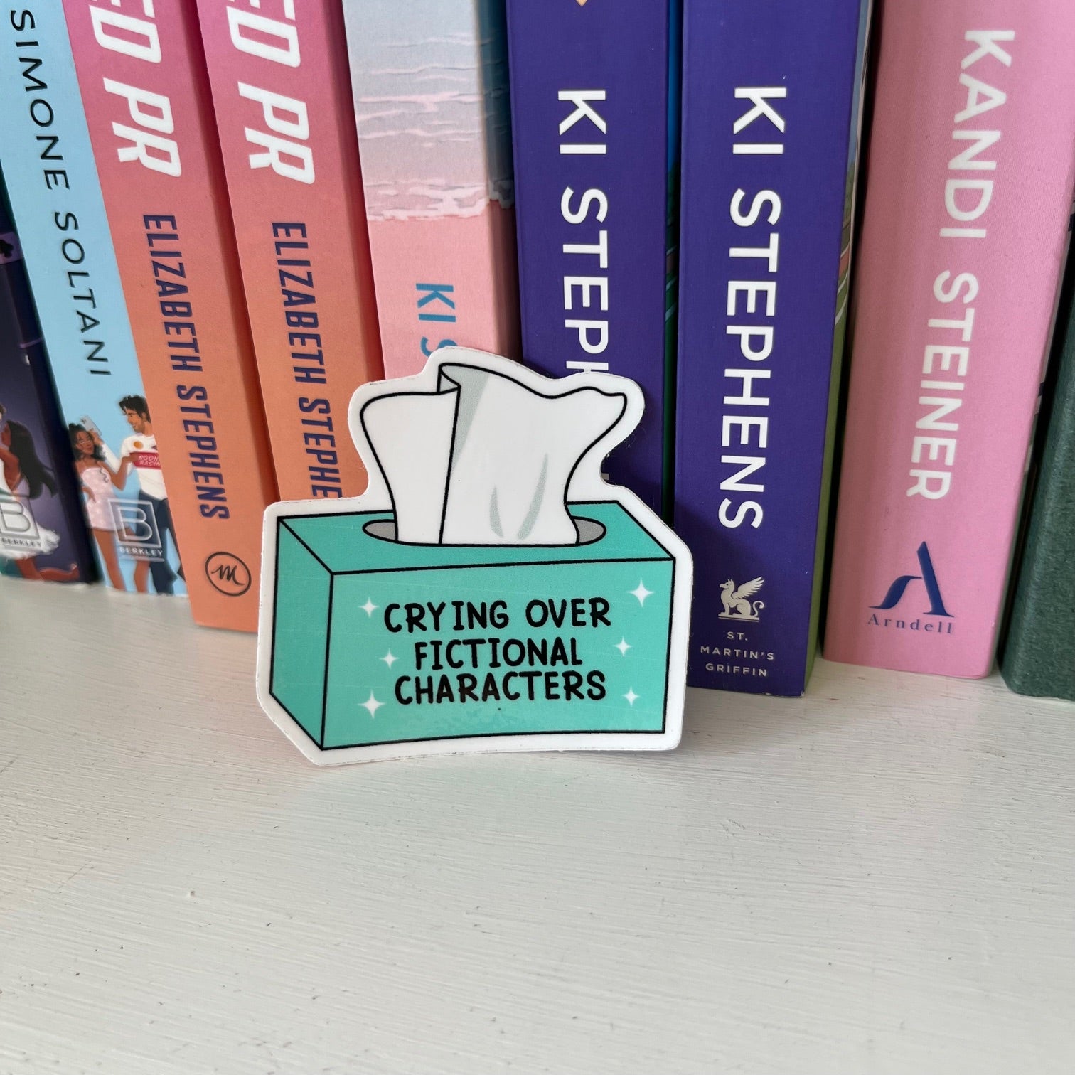 Crying Over Fictional Characters Sticker