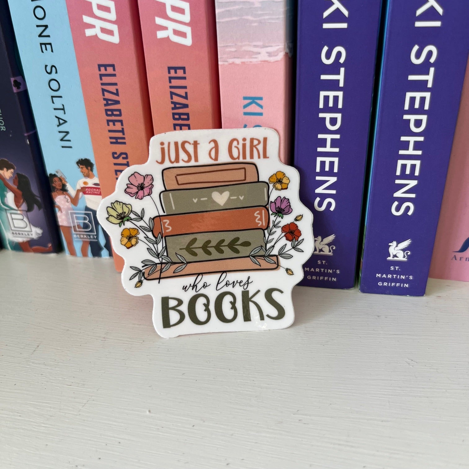 Just A Girl Who Loves Books Sticker