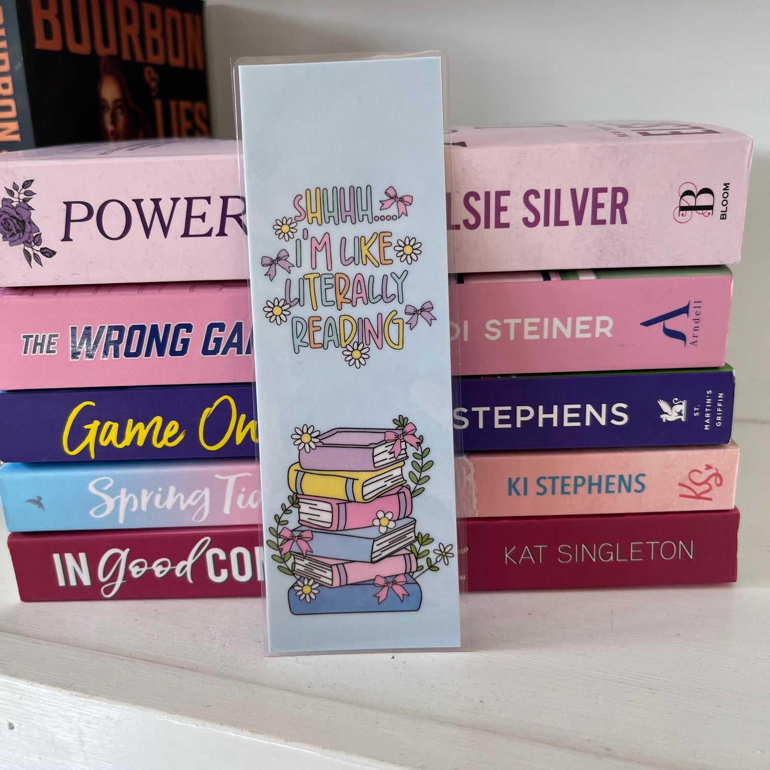 Shhh...I'm Like Literally Reading Bookmark