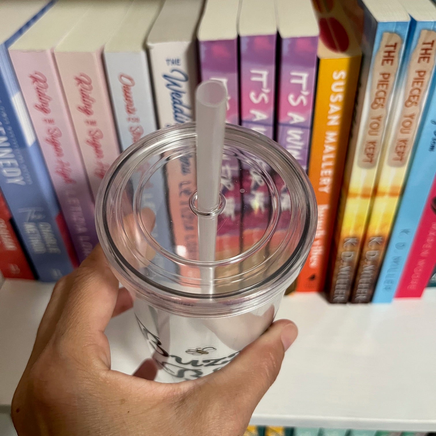 Buzzed On Books Clear Tumbler