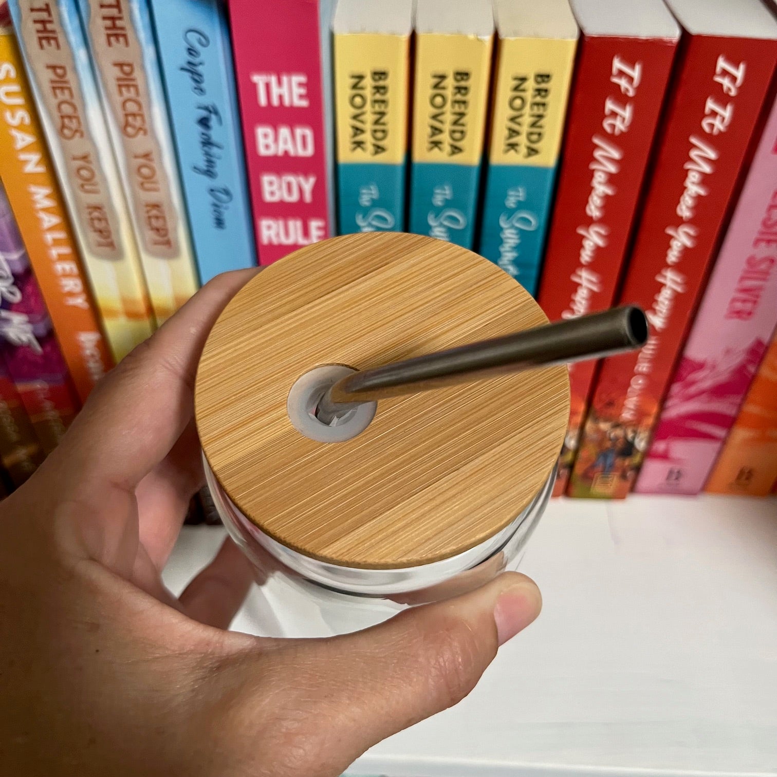 Buzzed On Books Glass Tumbler