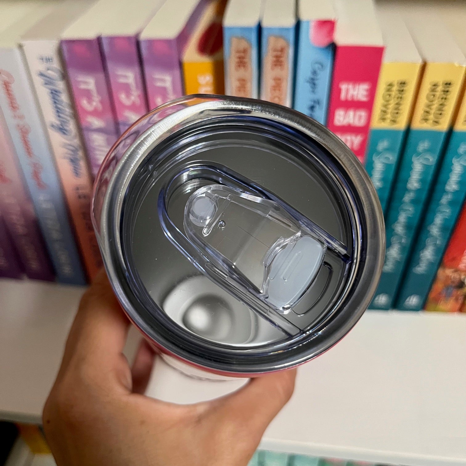 Buzzed On Books Pink Tumbler