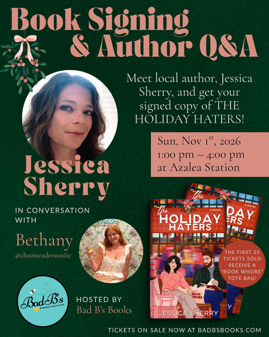 The Holiday Haters by Jessica Sherry (Signed by Author)