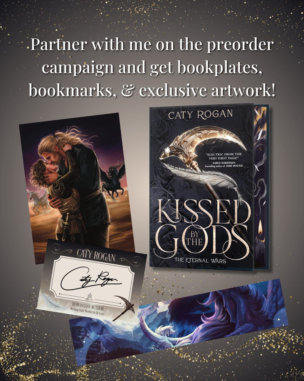 Kissed by the Gods by Caty Rogan (Deluxe Hardcover)